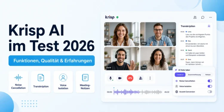 Krisp AI im Test 2026: Wie gut ist die Geräuschfilterung?