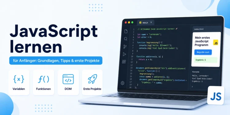 JavaScript lernen für Anfänger: Grundlagen, Tipps und erste Projekte