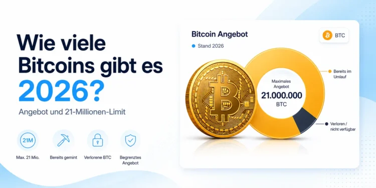 Wie viele Bitcoins gibt es 2026? Angebot und 21-Millionen-Limit