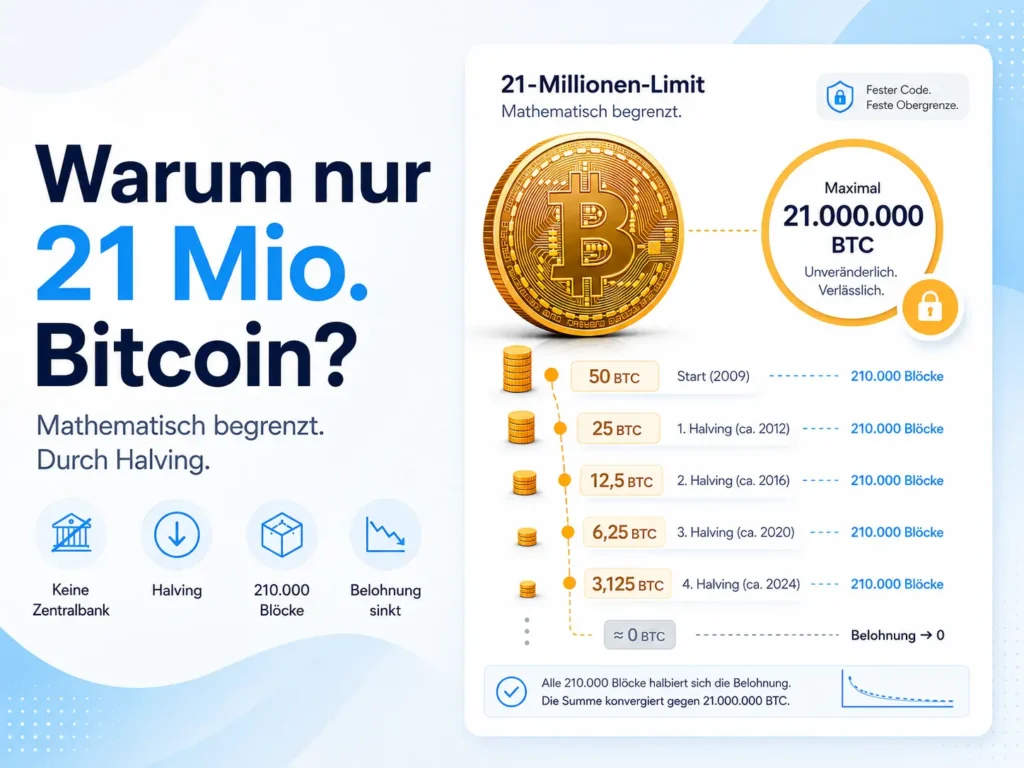 Warum gibt es nur 21 Millionen Bitcoin?