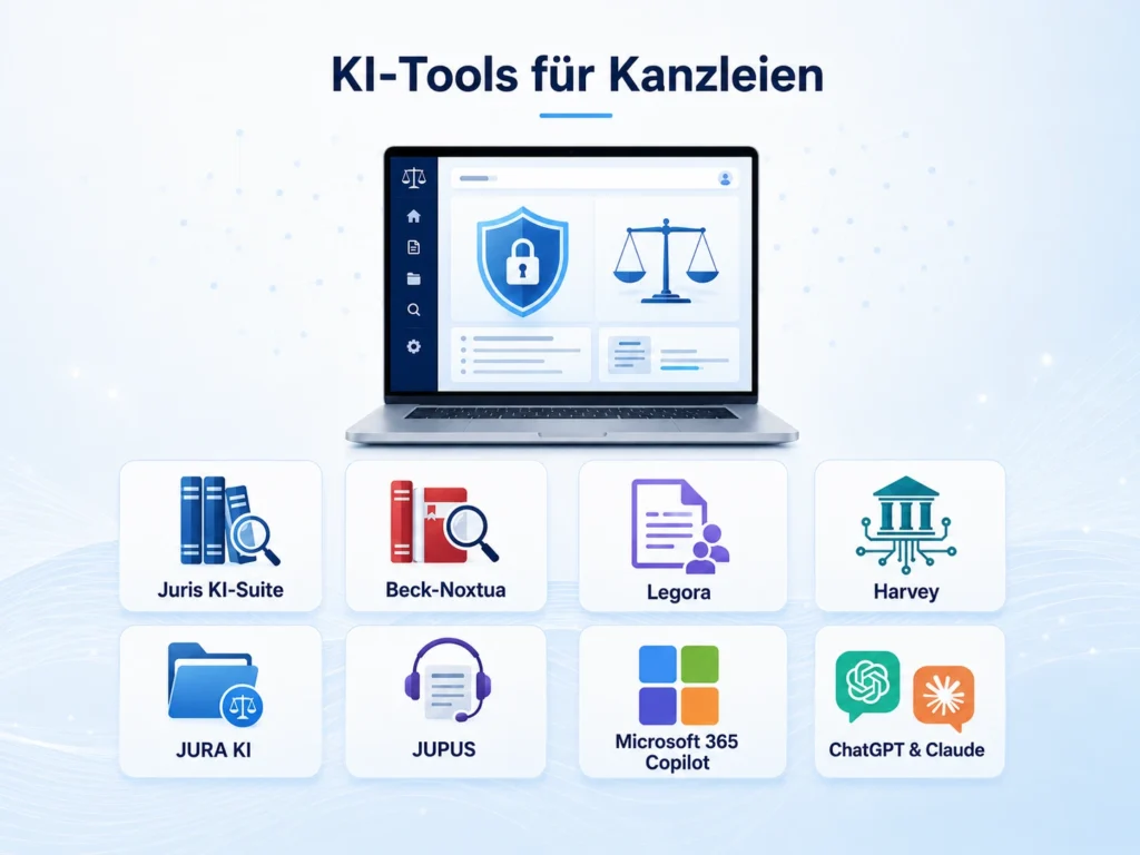 KI-Tools für Kanzleien im Vergleich