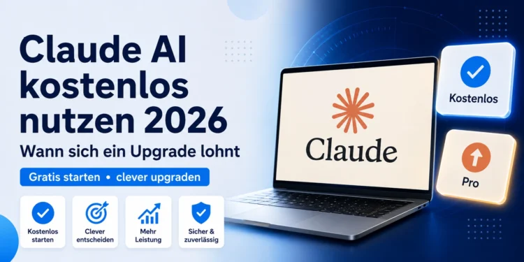 Claude AI kostenlos nutzen 2026 (und wann sich ein Upgrade lohnt)