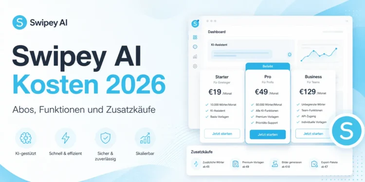 Swipey AI Kosten 2026: Abos, Funktionen und Zusatzkäufe