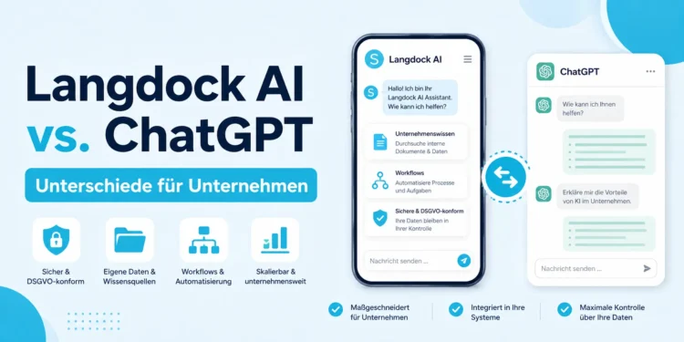 Langdock AI vs. ChatGPT: Unterschiede für Unternehmen